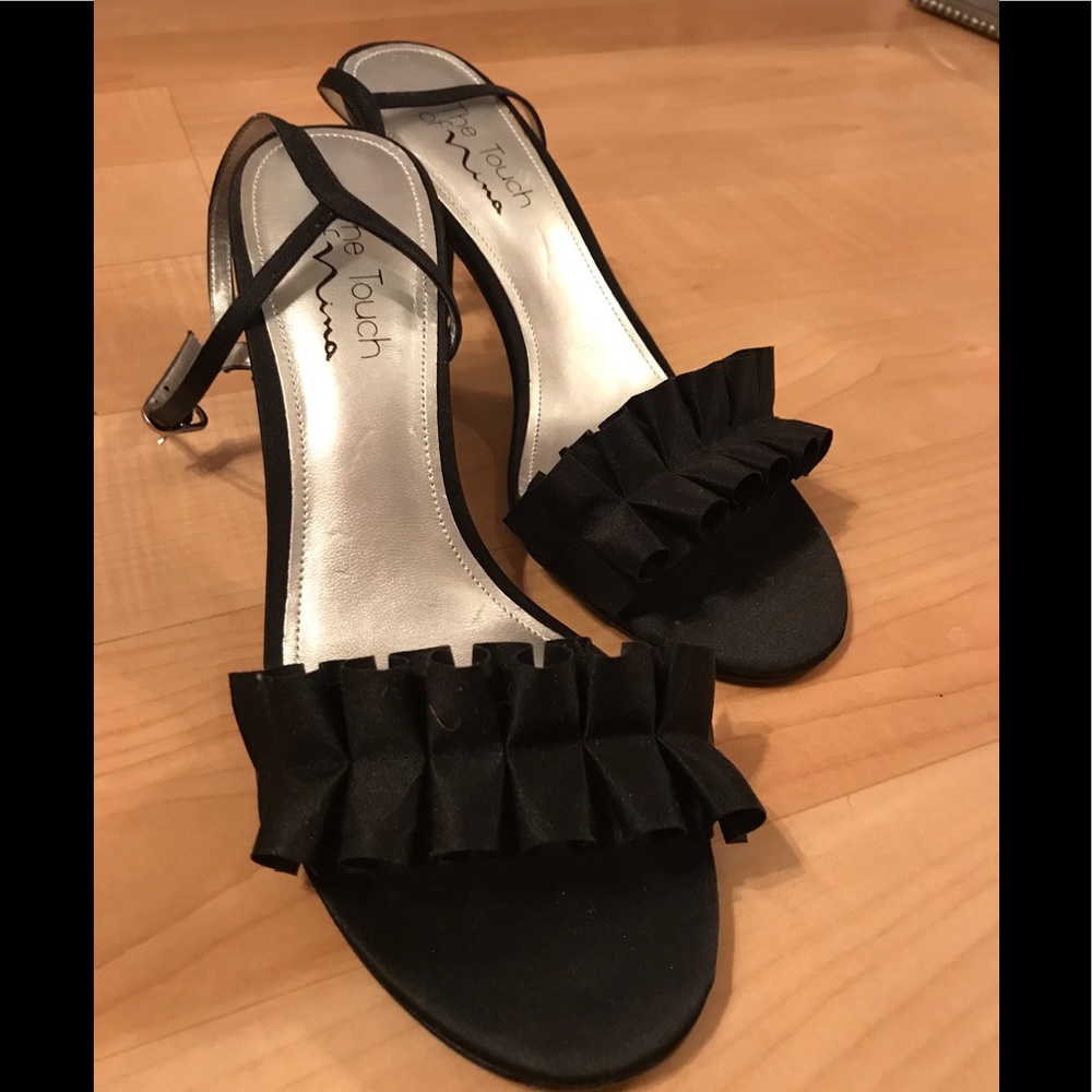 Nina black party sandals size 8 1/2